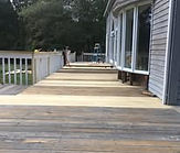 Refinished deck steps and rail
